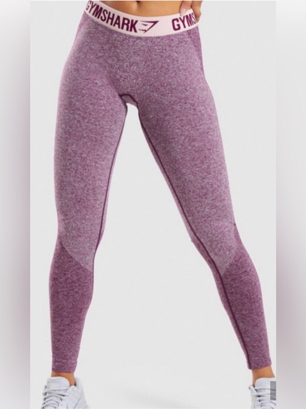 Gymshark Flex High rise Seamless Sz Medium Full Length Purple Blush nude Legging